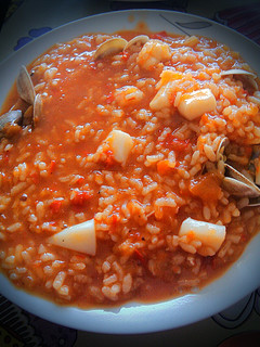 Una foto de Arroz con marisco en thermomix