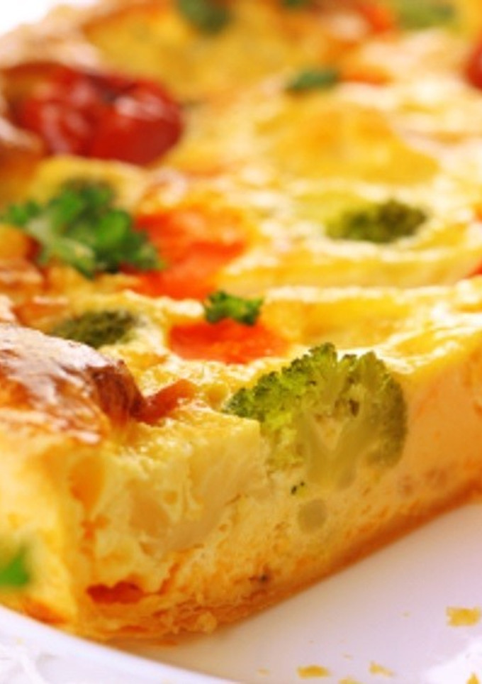 Una foto de Quiche de verduras variadas