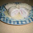 Rollitos de pechuga rellenos de bacón y queso