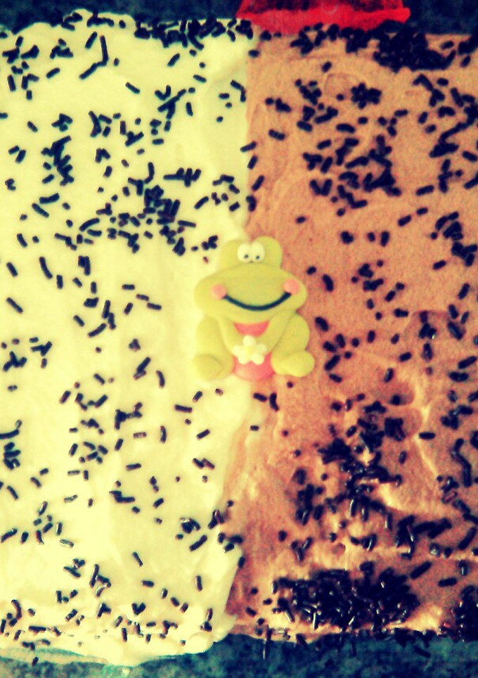 Una foto de Tarta de cumpleaños auténtica