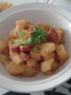Una foto de Papas guisadas con chorizo