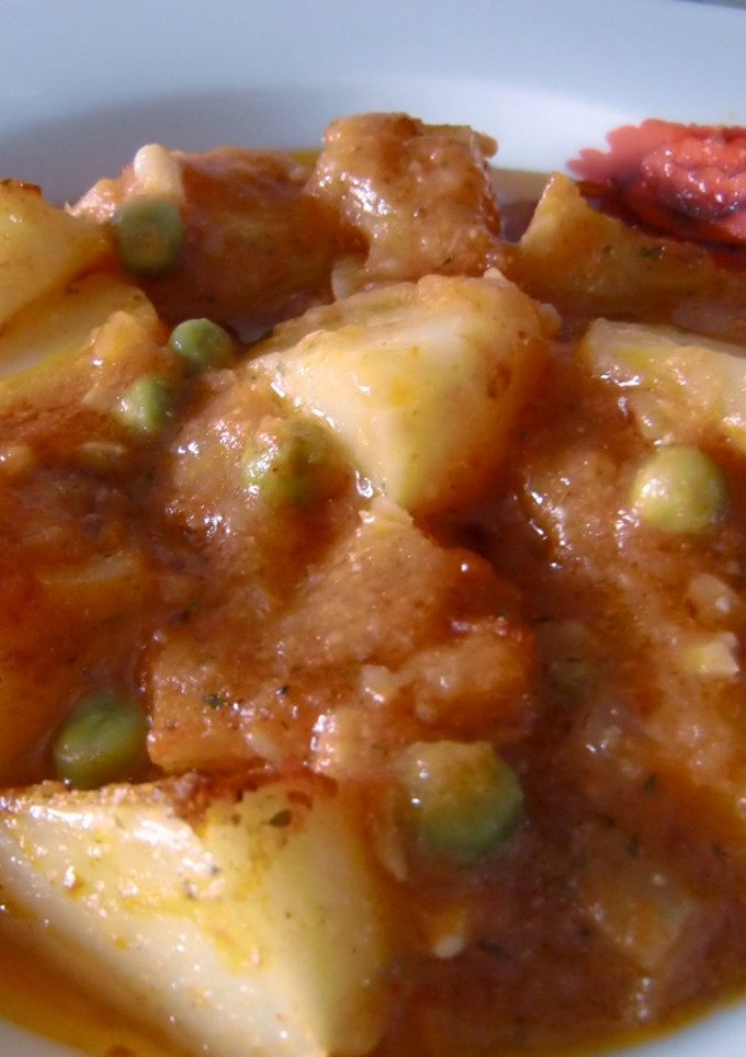 Una foto de Guisado vegetariano de patata