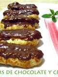 Éclairs de chocolate y crema