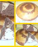 Torta de vainilla, chocolate y café al coñac