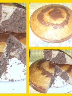 Una foto de Torta de vainilla, chocolate y café al coñac