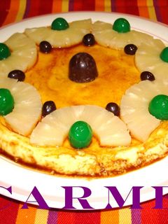 Una foto de Pastel fresco de limón y piña