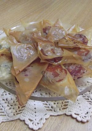 Una foto de Canapés con masa filo