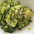 Brócoli al vapor con ajos tiernos