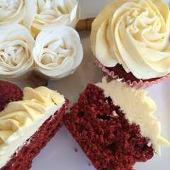 Una foto de Cupcake red velvet