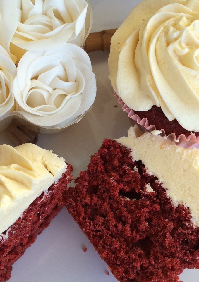 Una foto de Cupcake red velvet