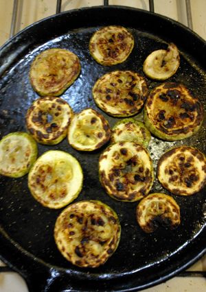 Una foto de Zucchini a la plancha o al disco