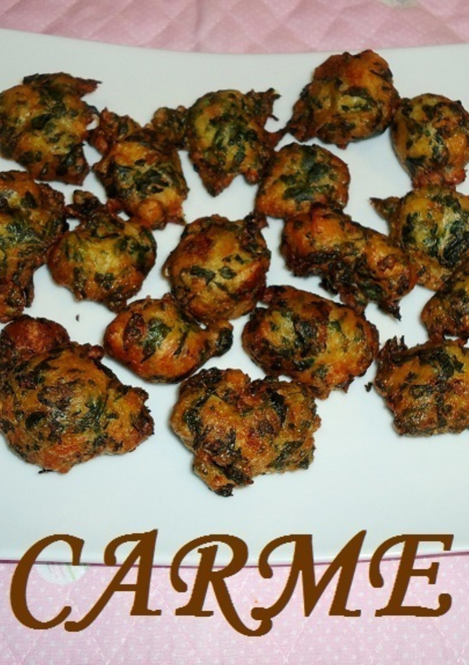 Una foto de Buñuelos de espinacas