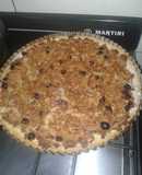 Tarta de manzana, canela y pasas
