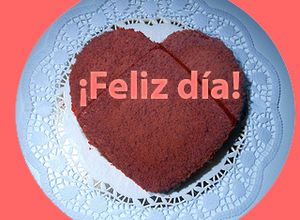 Foto principal de Bizcocho romántico corazón