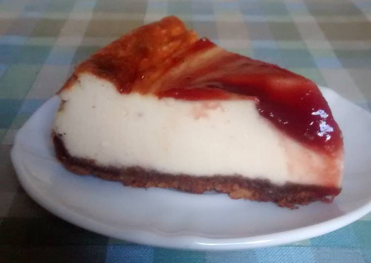 Tarta de queso y frambuesa