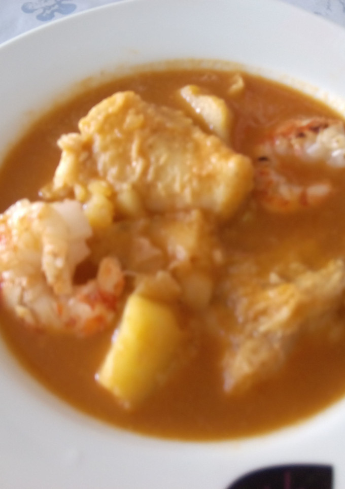 Una foto de Merluza en salsa