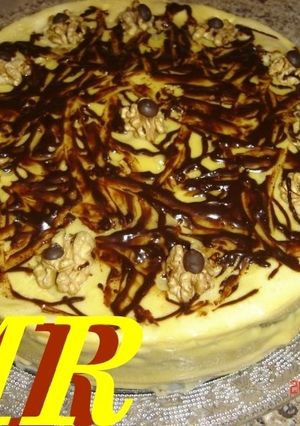 Una foto de Bizcoflan de nueces