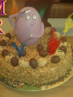 Una foto de Mona de Pascua de moka (Thermomix 31) típica de Cataluña