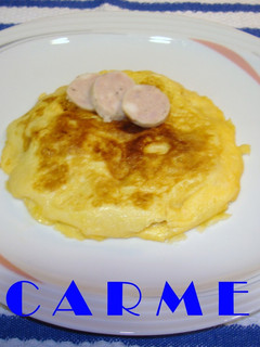 Una foto de Tortilla de butifarra de huevo (de Cuaresma)