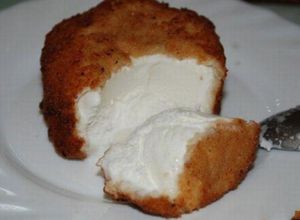 Una foto de Helado frito casero