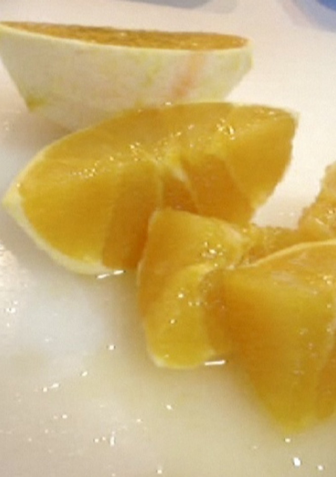 Una foto de Macedonia de frutas