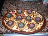 Tarta de galletas, moca y chocolate