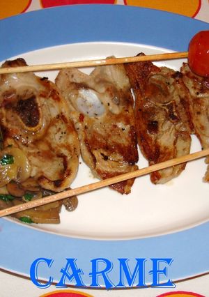 Una foto de Chuletas de cordero a la plancha