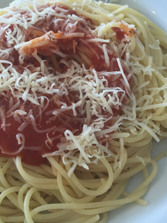 Una foto de Pasta con salsa napolitana