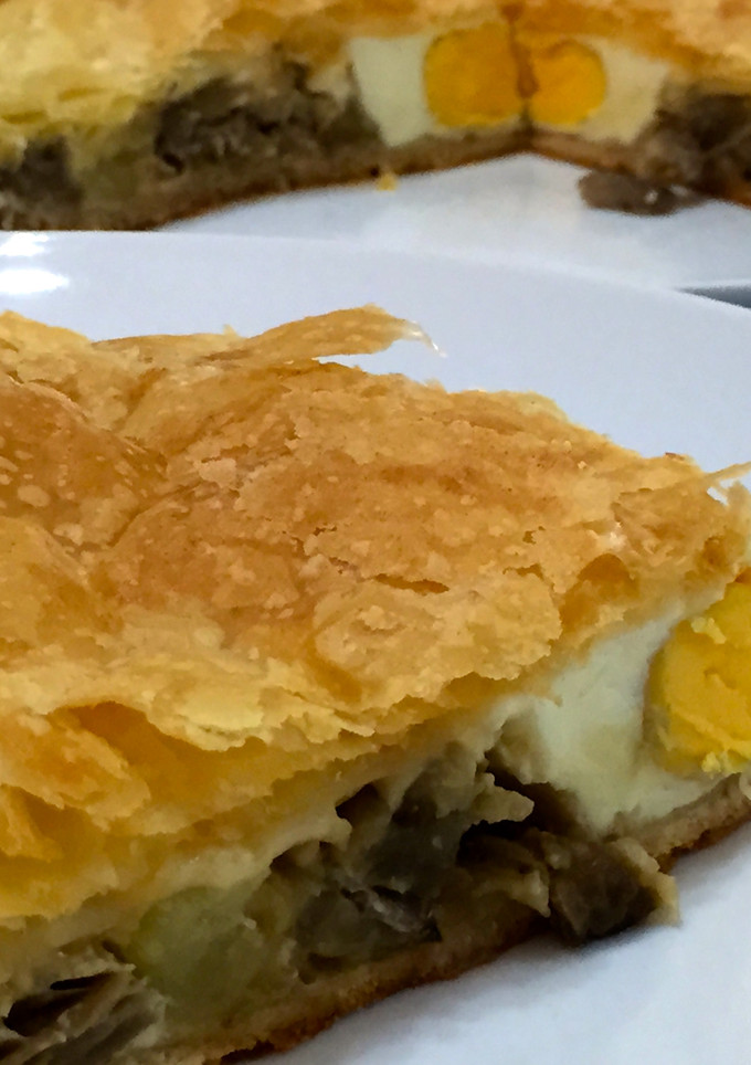 Una foto de Empanada de verduras con queso