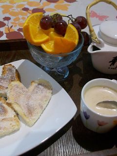 Una foto de Desayuno romántico
