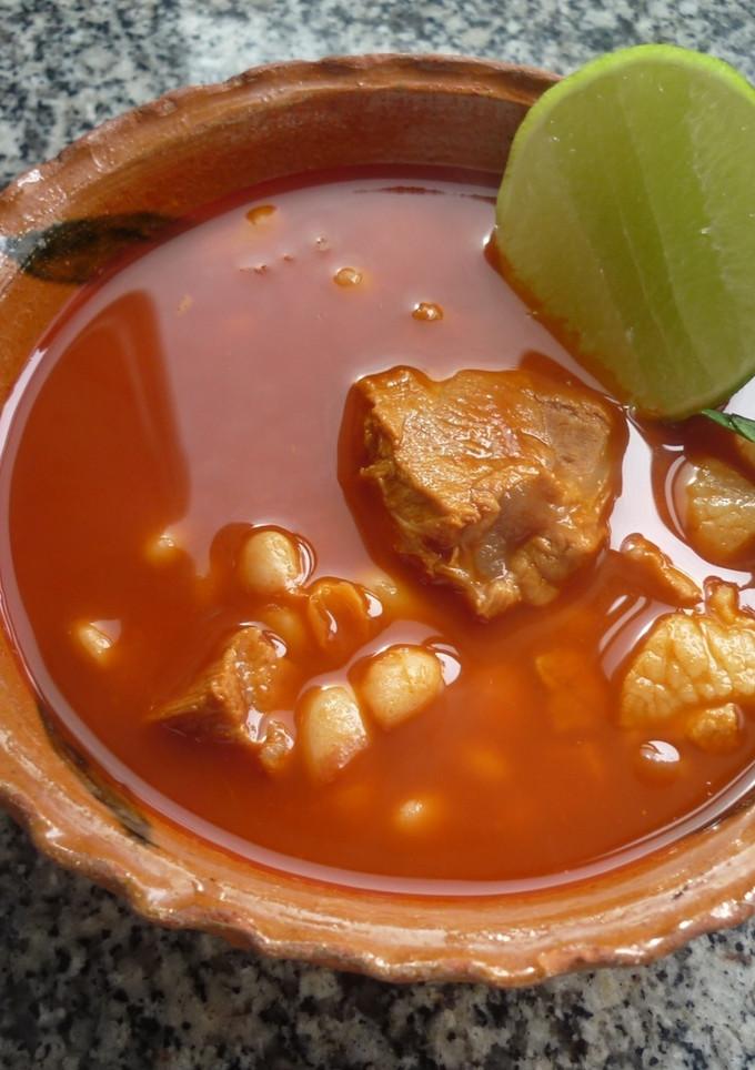 Una foto de Caldo de frijol con puerco