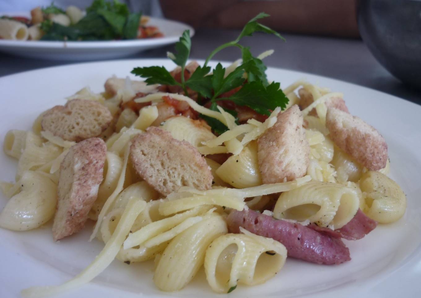 Pasta con salami