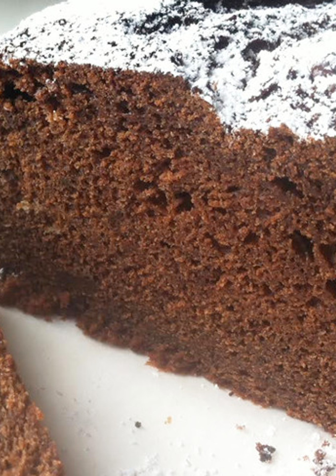 Una foto de Bizcocho de chocolate y queso