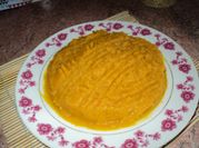 Una foto de puré de zapallo