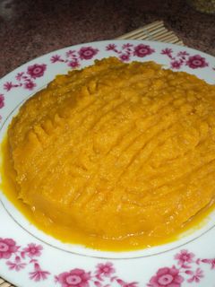 Una foto de Puré de zapallo