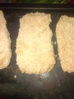 Una foto de Milanesas de berenjenas