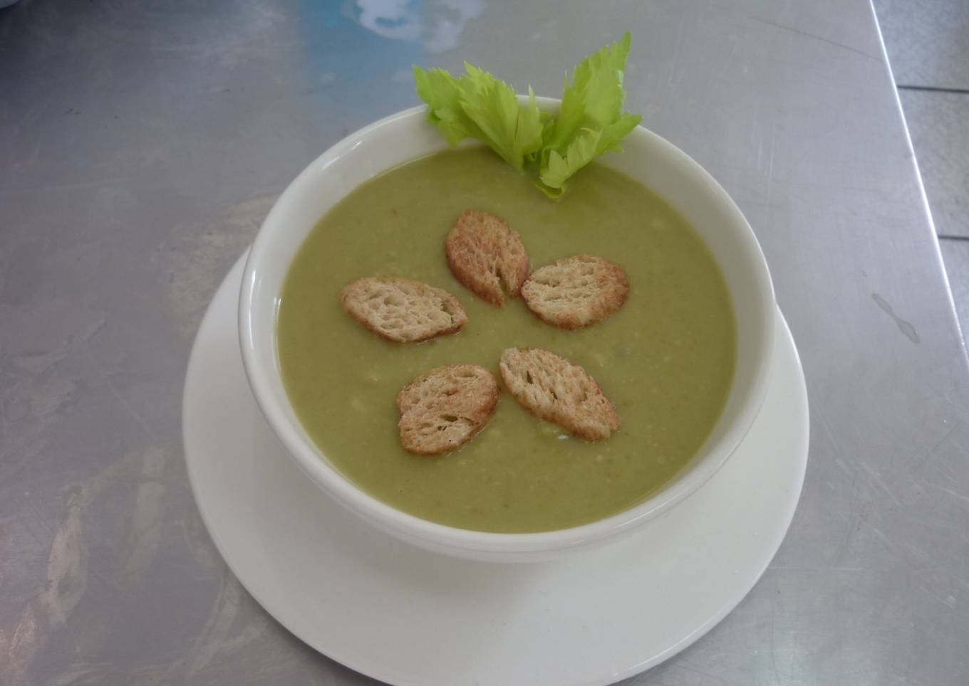 Crema de chícharos