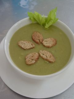 Una foto de Crema de chícharos