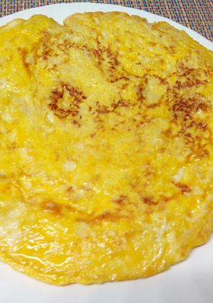 Una foto de Tortilla sencilla de coliflor