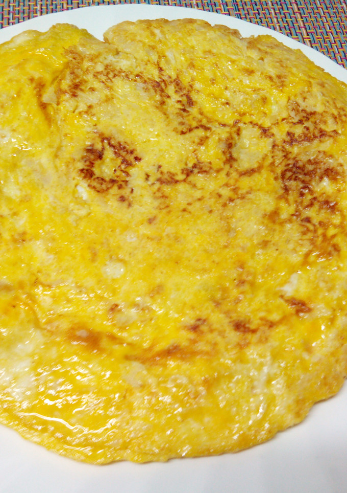 Una foto de Tortilla sencilla de coliflor