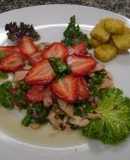 Ensalada de salmon con fresas