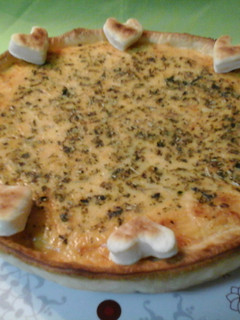 Una foto de Quiche corazonado