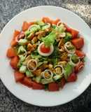 Ensalada de pollo y papaya