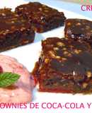 Brownies de Coca Cola y fresas