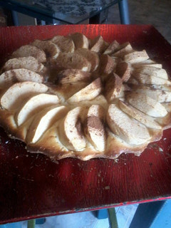 Una foto de Tarta de manzana con queso