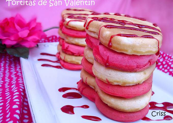 Foto principal de Tortitas de San Valentín en forma de corazón