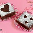 Brownie tradicional de San Valentín