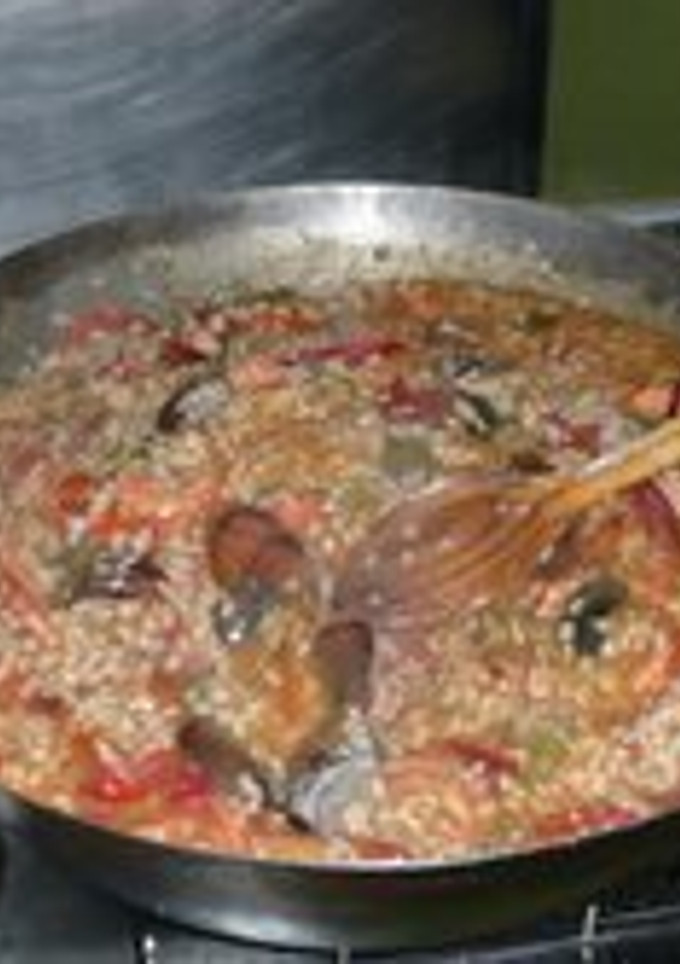 Una foto de Arroz marinero con bogavante