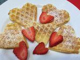 Waffles de San Valentín