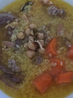 Una foto de Sopa del cocido